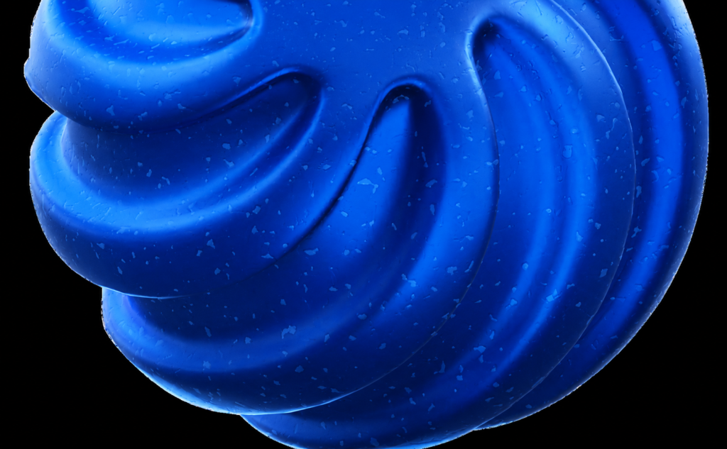 Abstract blue 3D swirl design representing creativity, innovation, and modern digital marketing solutions by A2Zinstore.